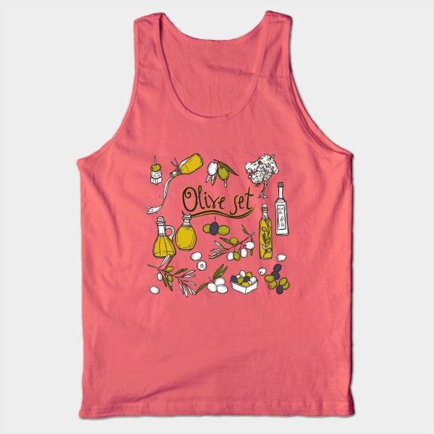 Olive Set Tank Top by Mako Design 